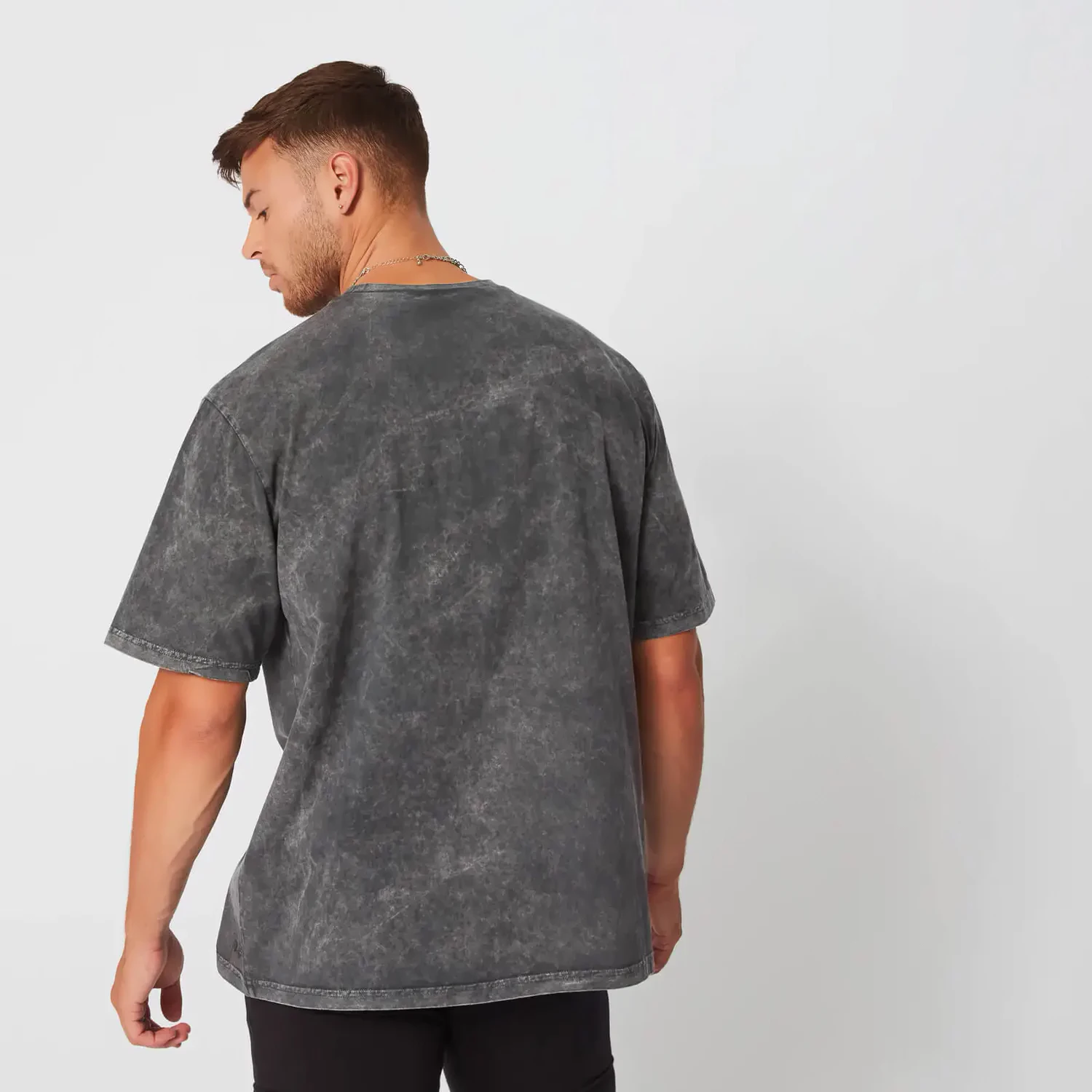 High Quality 230gsm Acid Washed T Shirts Oversize Jogging Wear Running Acid Wash Shirts Crew Neck Short Sleeve Stone Wash TShirt