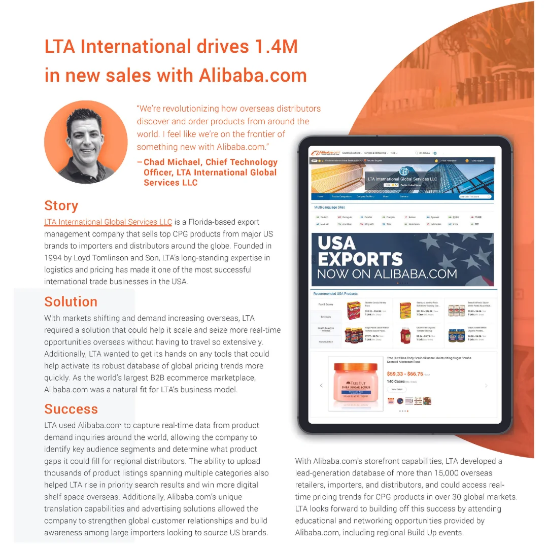 US-based Alibaba E-commerce Seller Services Partner Program International Business Consulting