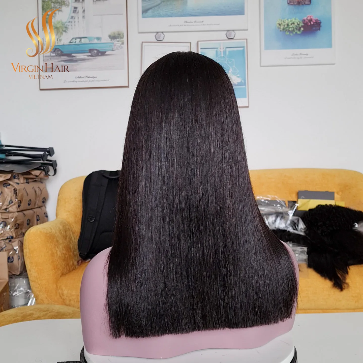 Bone Straight Hair Lace Front Wig Honey Blonde Brown Pre Plucked Vietnamese Remy Hair Lace Frontal Human Hair Wigs For Women