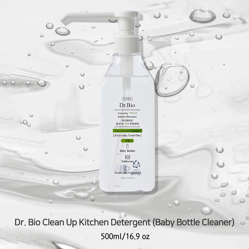 DR.BIO Clean up Kitchen Detergent (Baby Bottle Cleaner)- Made in Korea Kitchen Soap Detergent Healthy and Clean Hygiene