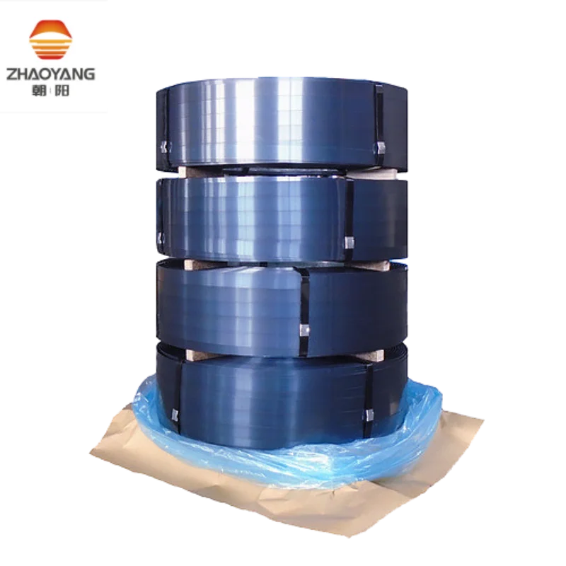 perforated 0.3-1.5mm Thickness blue tempered steel strapping strips Bluing Q235