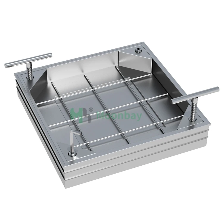 New upgrade good quality double sealed anti-odor aluminum manhole cover overall size 300*300mm