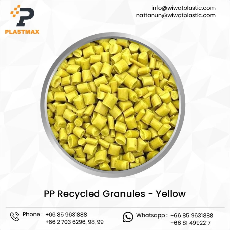 Affordable Price Highest Selling Injection Grade Raw Granules Yellow Plastic Material PP Recycled Granules