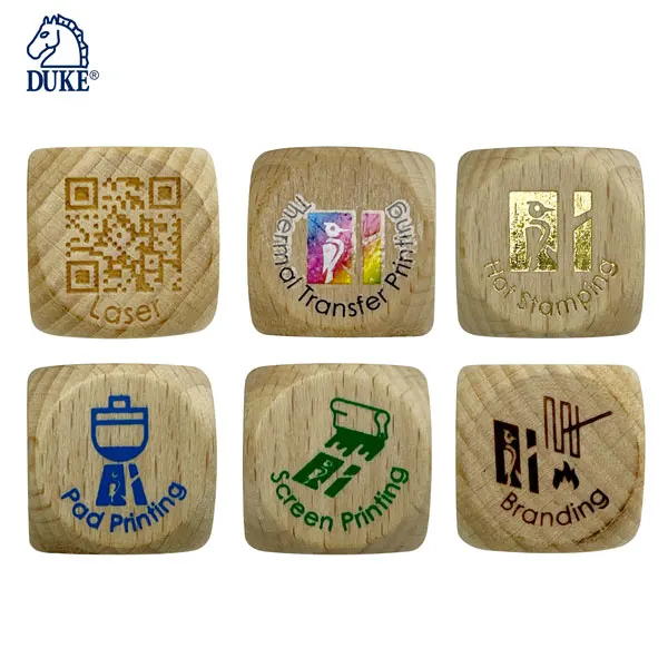 Custom Wooden D6 Six Sided Rolling Dices