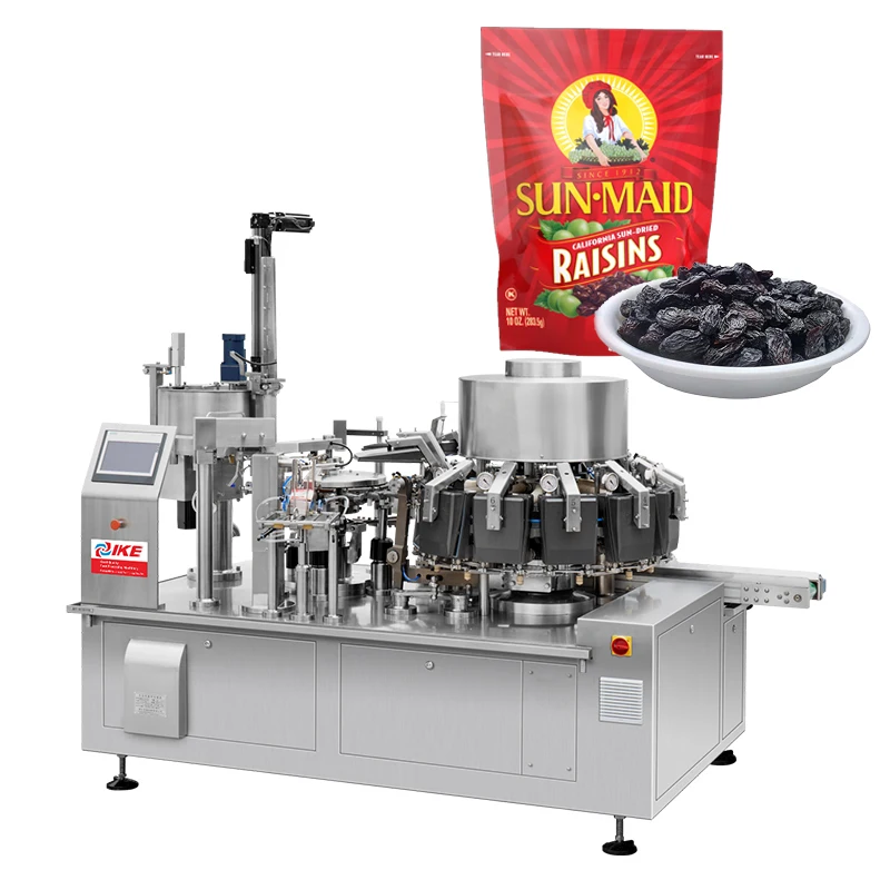 Automatic Multihead Weighing Filling Packing Machine for Granule Raisin Dried Berry Tomato Fruit