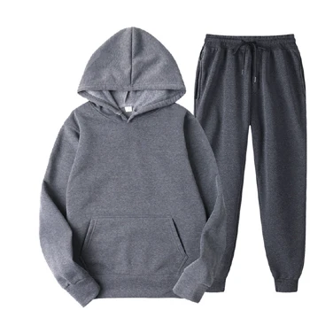 Wholesale OEM Men plain Sweat Suits with Contrast Stripe Set for adults & kids relaxing & casual wear