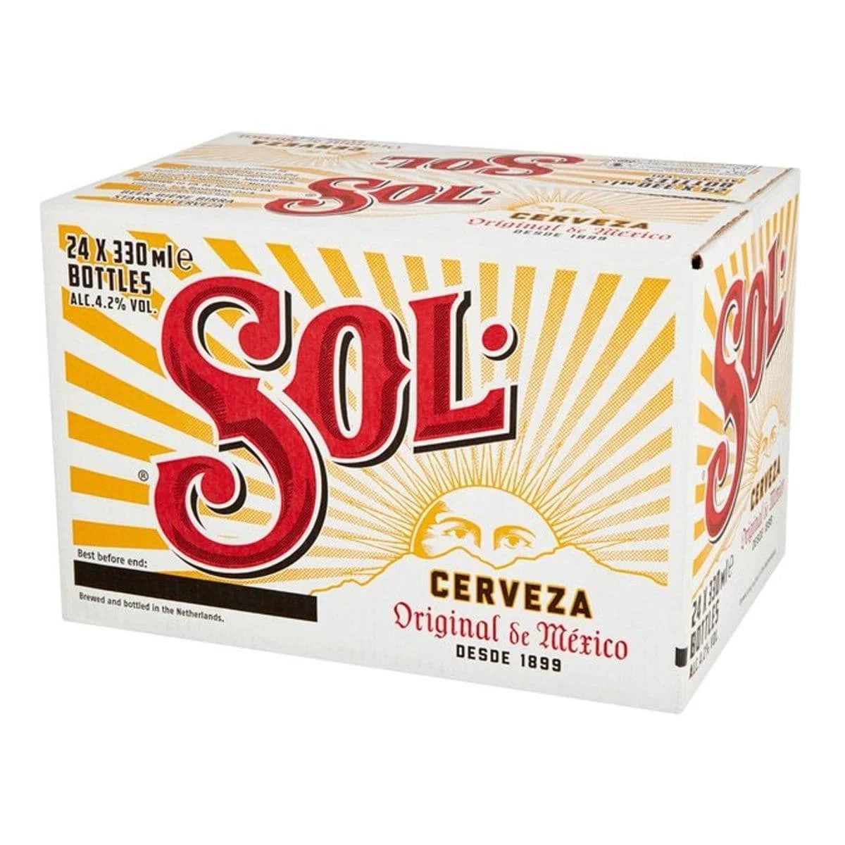 Sol Cerveza Original Mexican Beer 6x4x330ml for Sale