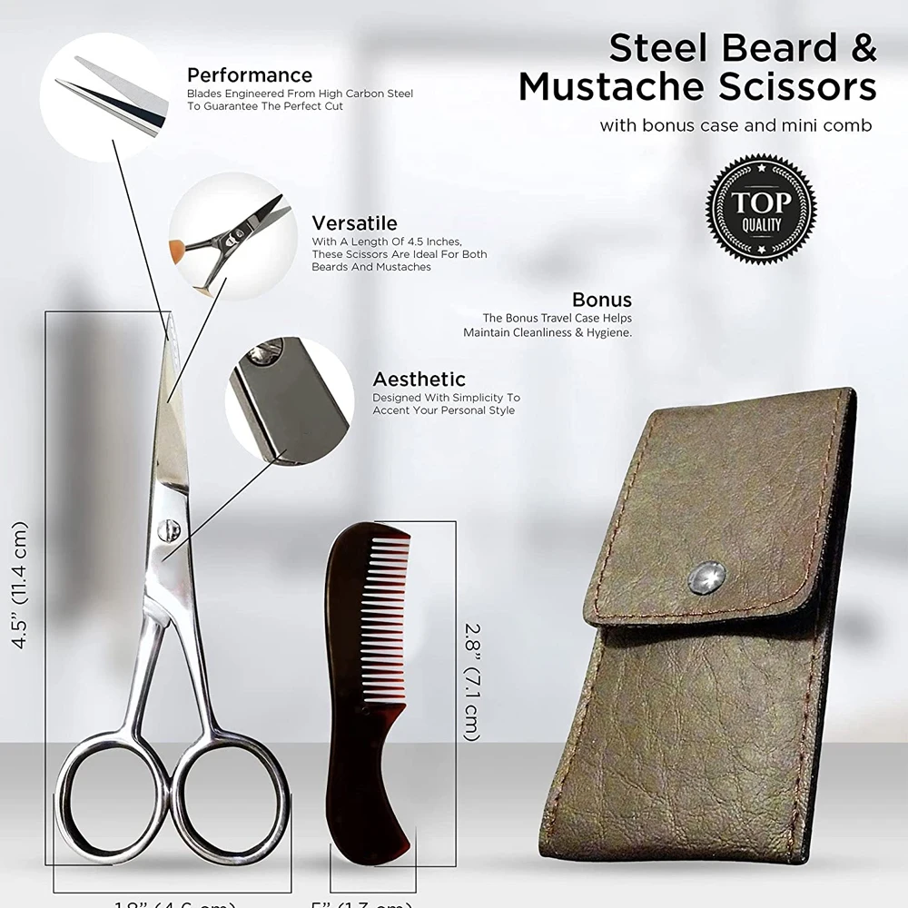 Custom Expensive Beard Shears Salon Use High Quality Hair Cutting Scissors Beauty Salon Scissor With Pouch