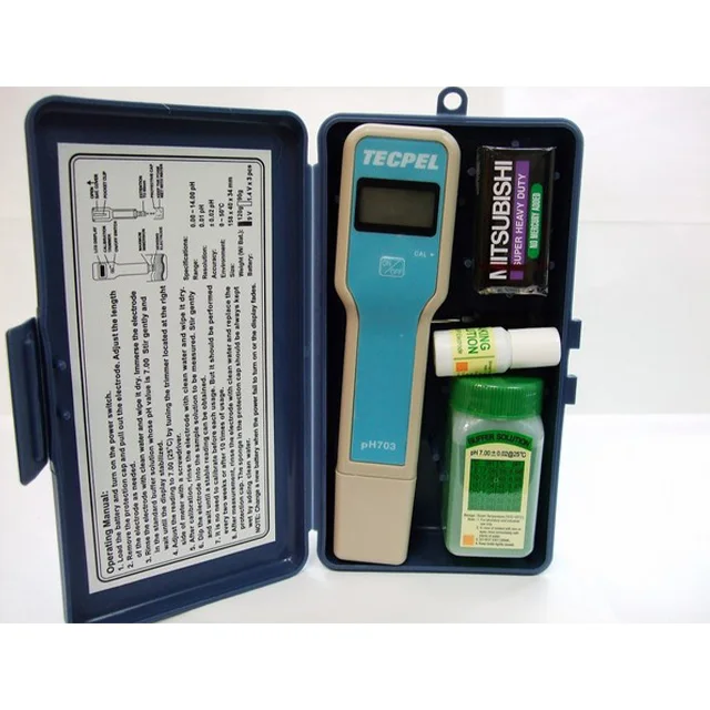 TECPEL PH-703 Pen pocket high resolution 0.01 PH meter water tester