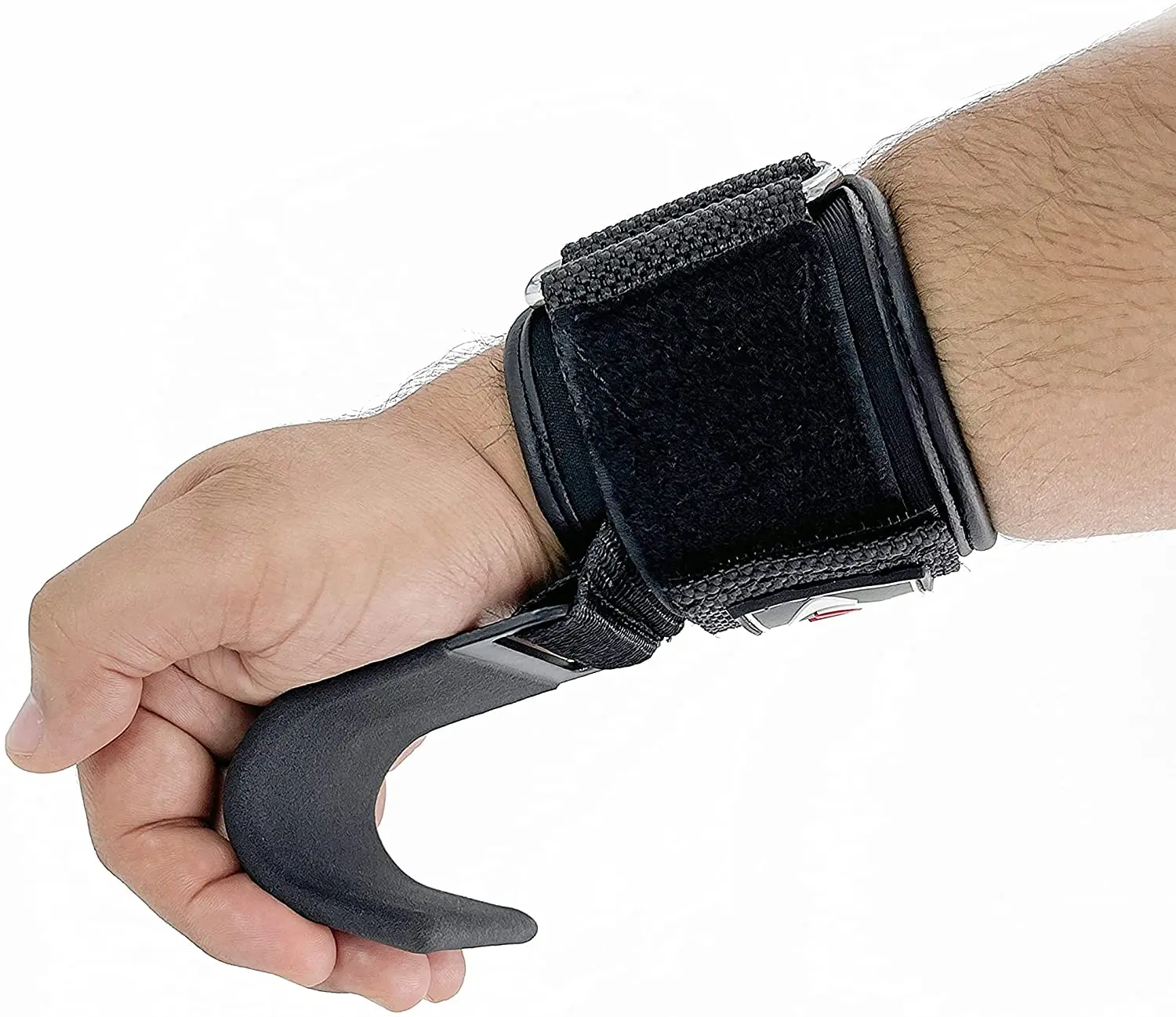 Professional Fitness Steel Weight Lifting Hook Gym Weightlifting Wear Strength Training Grips Straps Home Pull-up Assist Hooks