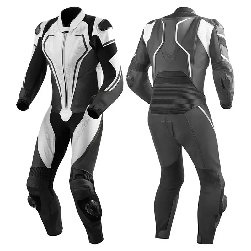 High Quality Custom Men Motorbike Suit Made of Genuine Leather Premium Quality A+ Grade With Protection, Auto Racing Suit