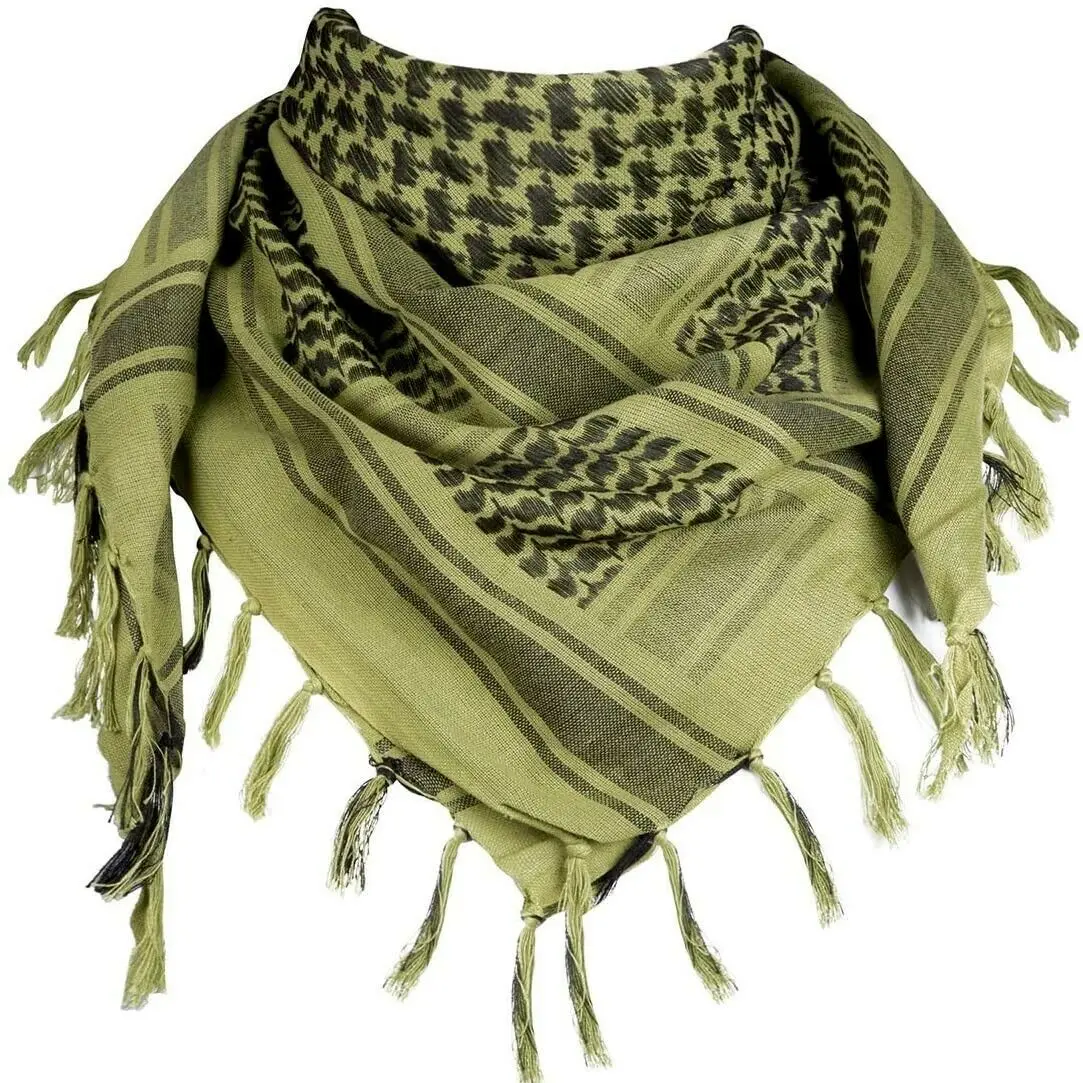 shemagh Arab keffiyeh style scarf desert forces neck and face wraps 100% cotton