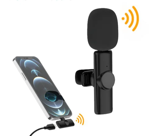 Recording Commonly Used Accessories & Parts 2In1 Rcm Clip Disk Podcast Equipment Low Profile 2.4Ghz Lavalier Wireless Microphone