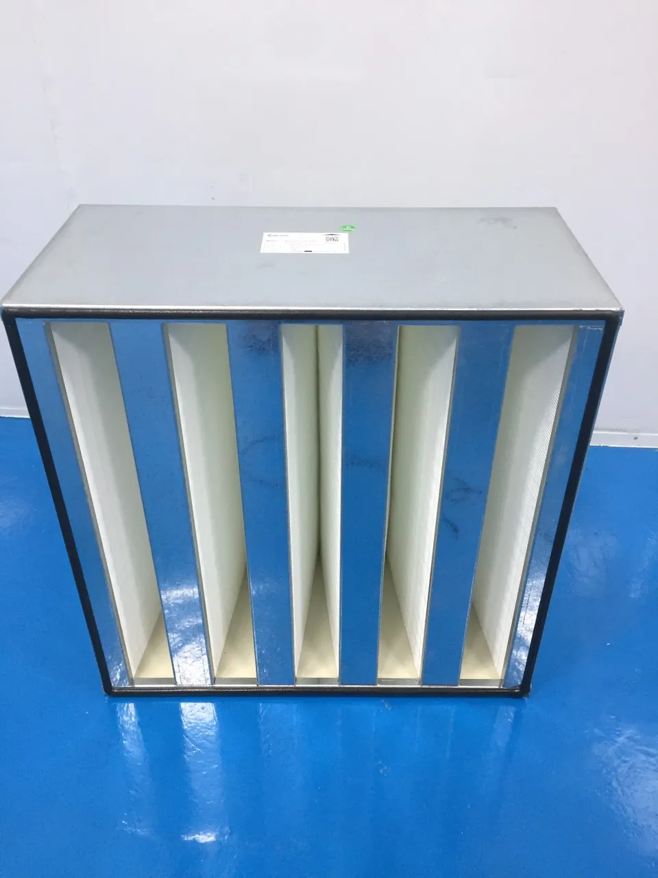 New Condition Ebraco H13 99.95%  V Bank Hepa Filter 4V 610x610x292mm (24x24x12inch) for HVAC, AHU, Cleanroom- Customized
