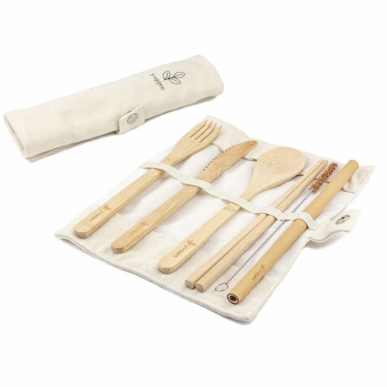 Knife fork spoon eco friendly utensil flatware set eco friendly utensils bamboo picnic camping travel sets