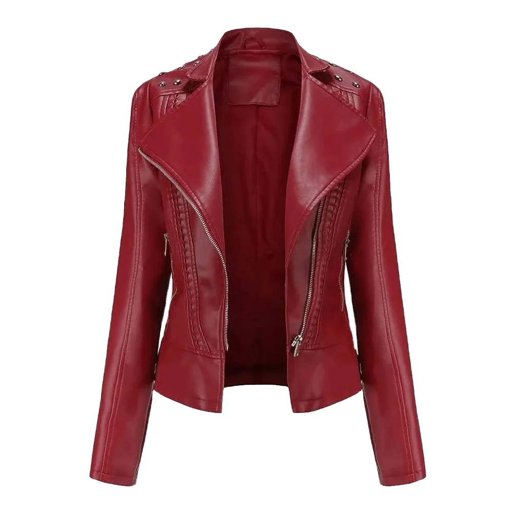 New Design Top Quality Light Weight Fashion Leather Jacket For Women Available In Pakistan  Wholesale Price Women Leather Jacket