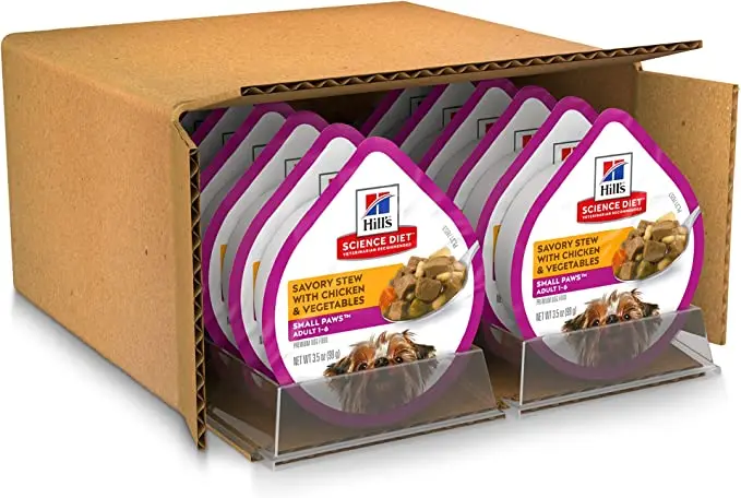 Wet Dog Food, Adult, Small Paws for Small Breeds