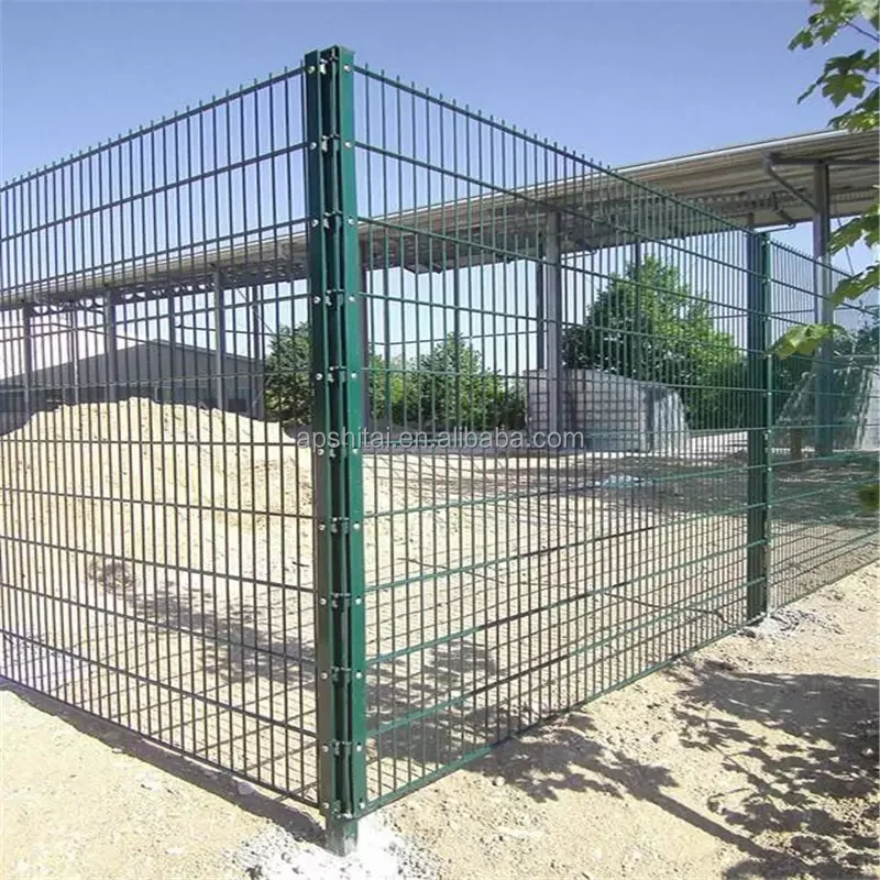 Germany powder coated 868 656 double wire fence Galvanized Double Welded Wire Mesh Fence double rod mats fence
