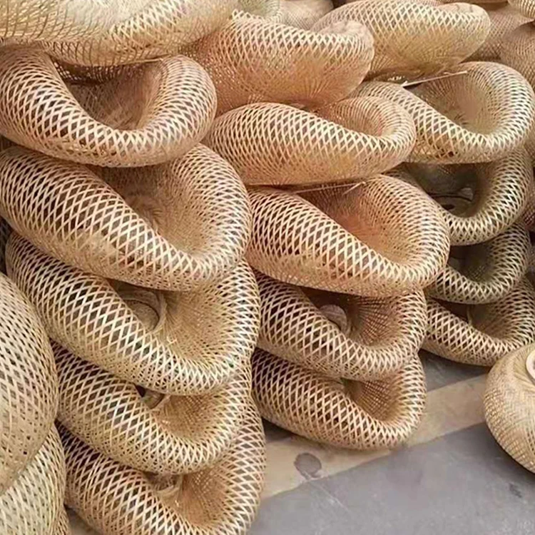 bamboo lighting straw rustic rattan pendant light fixture wicker lamp shade basket woven chandelier for dining room living room