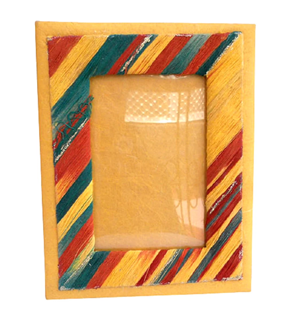 Wholesale Hot Sale Custom Home Decorations Recycled Handmade Cotton Paper Multi Color Home Decoration Fancy Picture Photo Frame