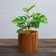 Wooden Flower Poat  Custom Design Wholesale Unique MDF Wood Flower Vase For Home and Office Decoration