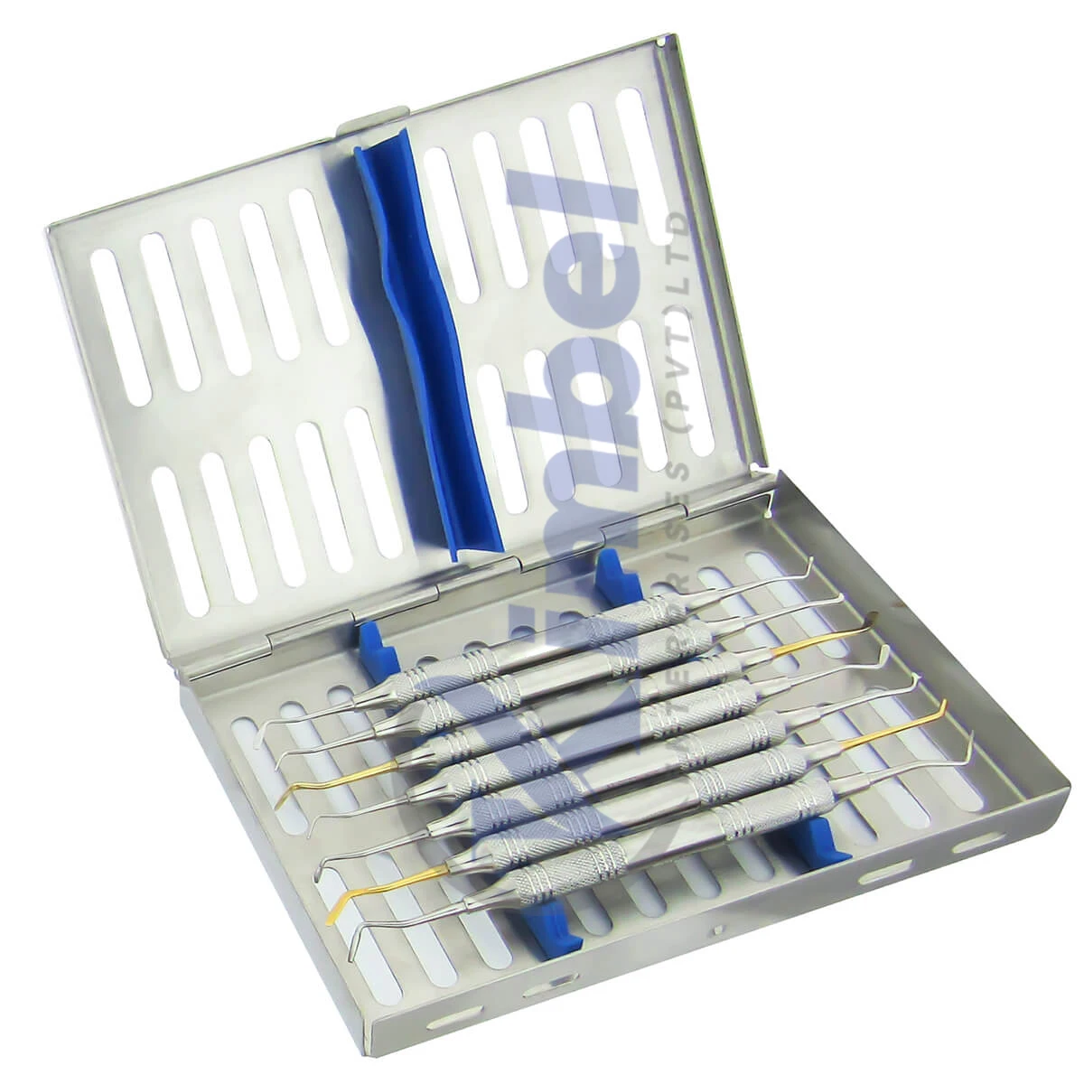 Силиконовая ручка пародонтальный gracey curette набор с средним лотком стоматологические инструменты для наполнения и очистки
