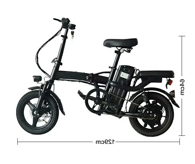 Fast Charging Lightweight Folding Folding Electric Bike 500W 48V Portable Aluminium Frame Factory Price Folding Electric Bike