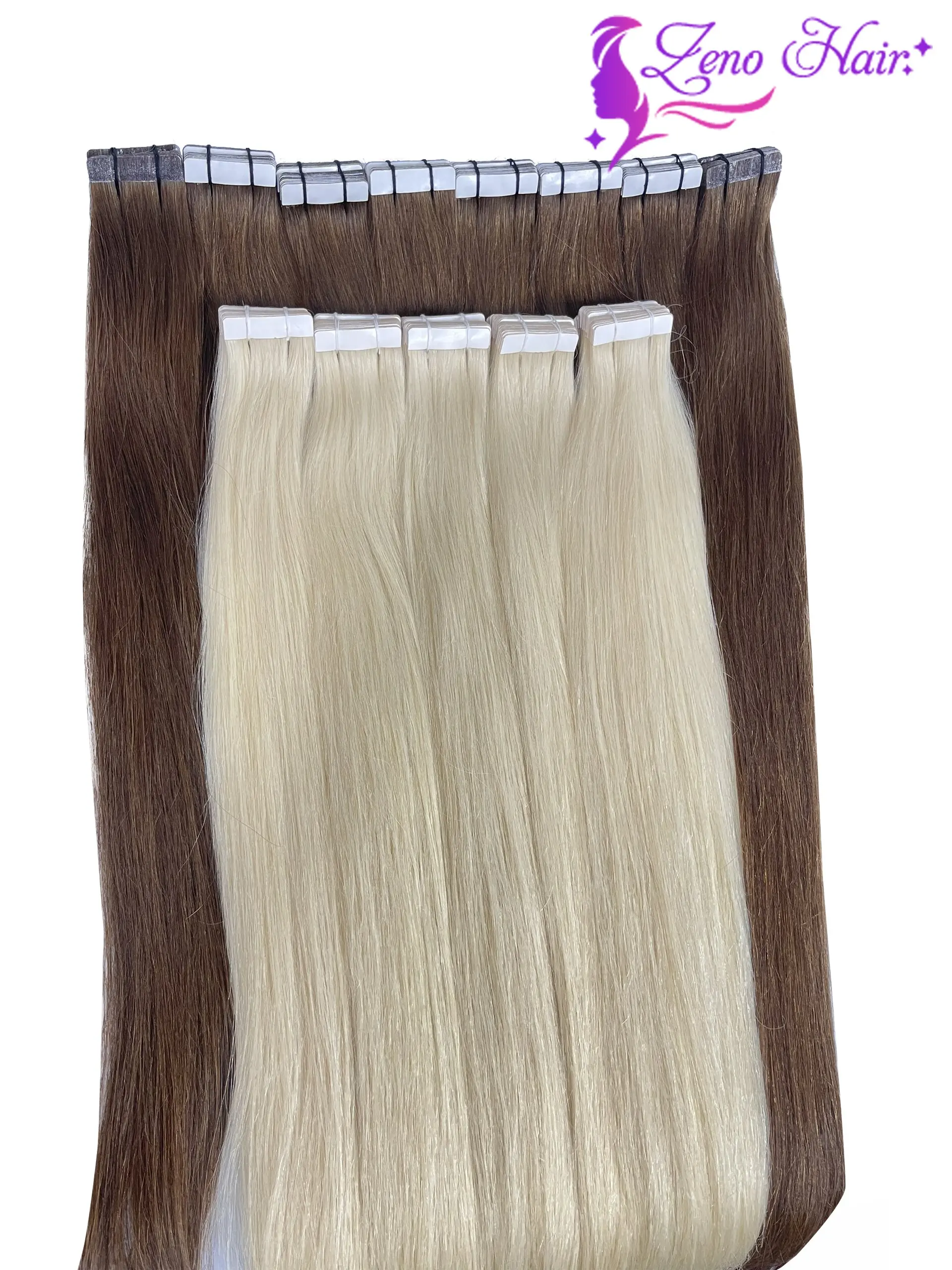 Лидер продаж лента для волос полная длина толстый конец очень мягкие и гладкие 100% человеческие волосы оптовая продажа высокое качество