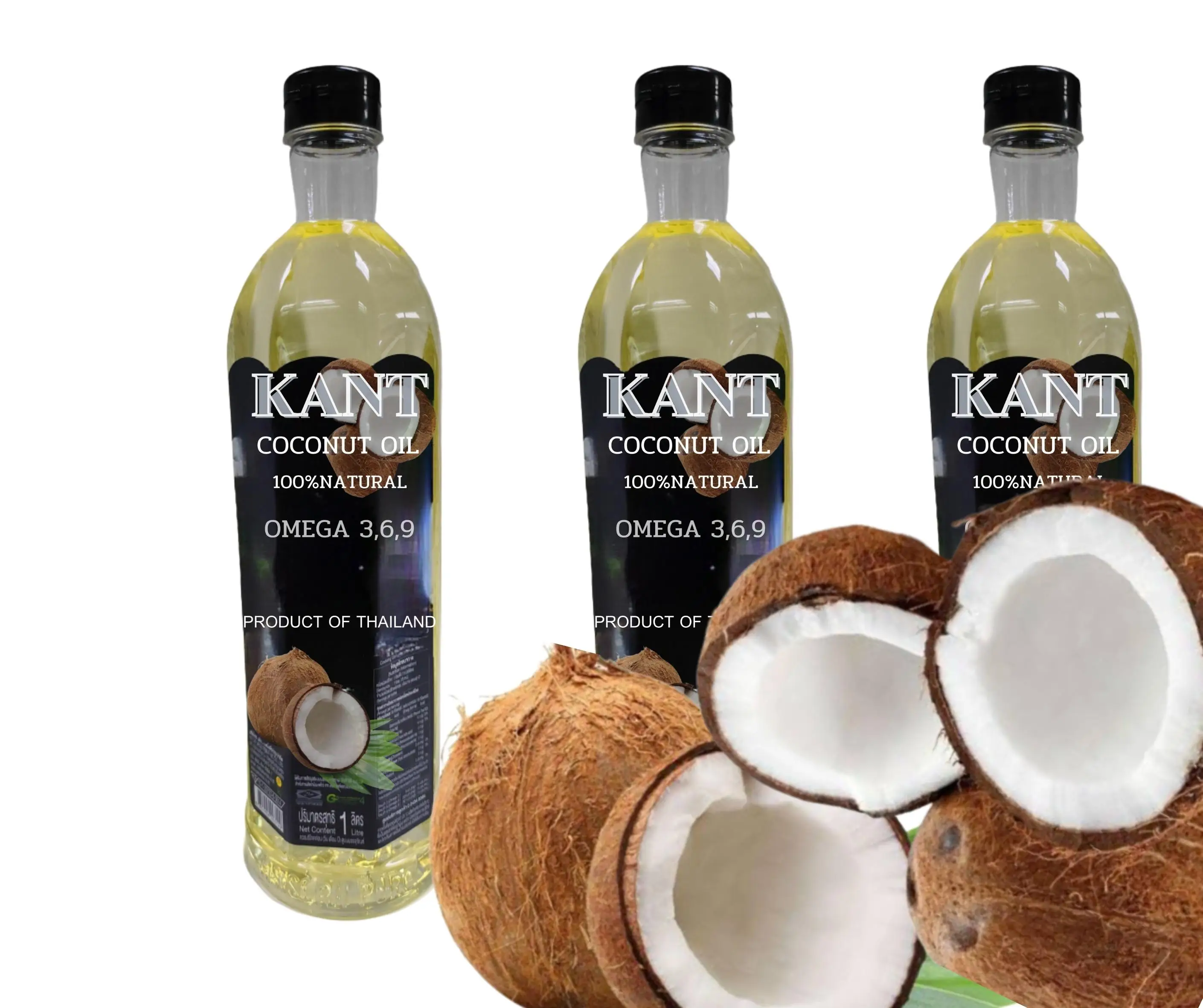 KANT Coconut Oil Can Use For Both Cooking And Cosmetics Premium Quality From Thailand Organic fram OEM GMO free BOX fruit bulk