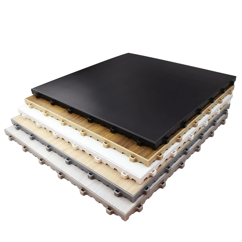 Portable wooden floor suitable for outdoor dance floor wedding party black and white dance floor