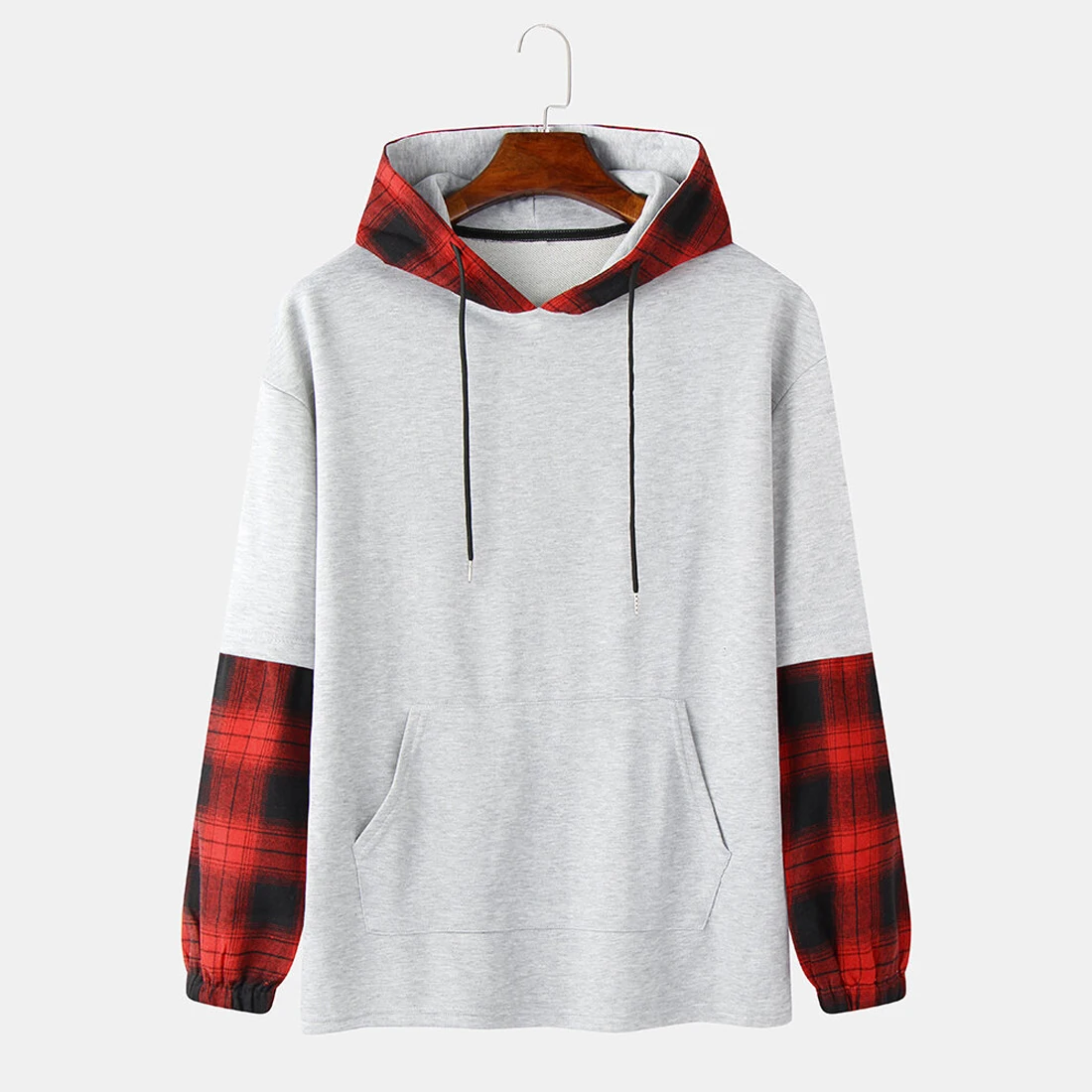 Wholesale High Quality Plain High Collar 100% Cotton Hoodie Customizable Mens Hoodies OEM Blank Hoddies