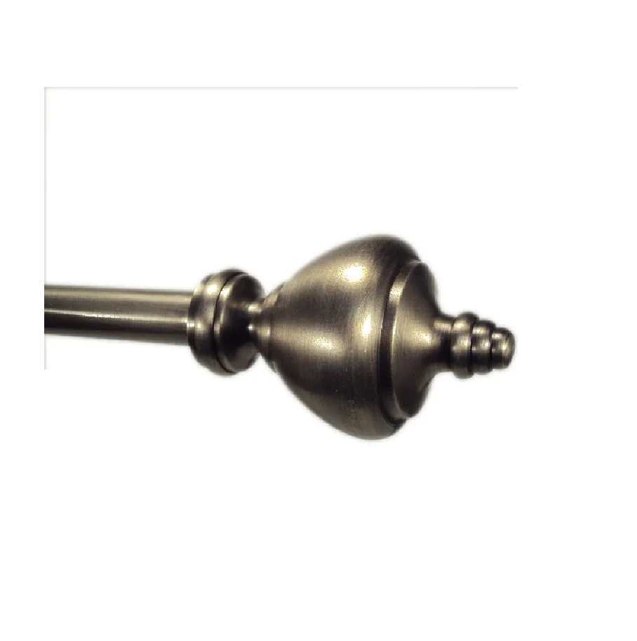 Curtain Pipe Set Curtain Accessories Pole Finials Double Curtain Rod Pole Wholesale