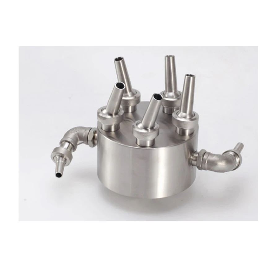 Massage-Swimming-Pool-Fountain Rotating Nozzles Copper Gas Moving Water Spray 360 Degree Led Light Cascade Jet For Fountain