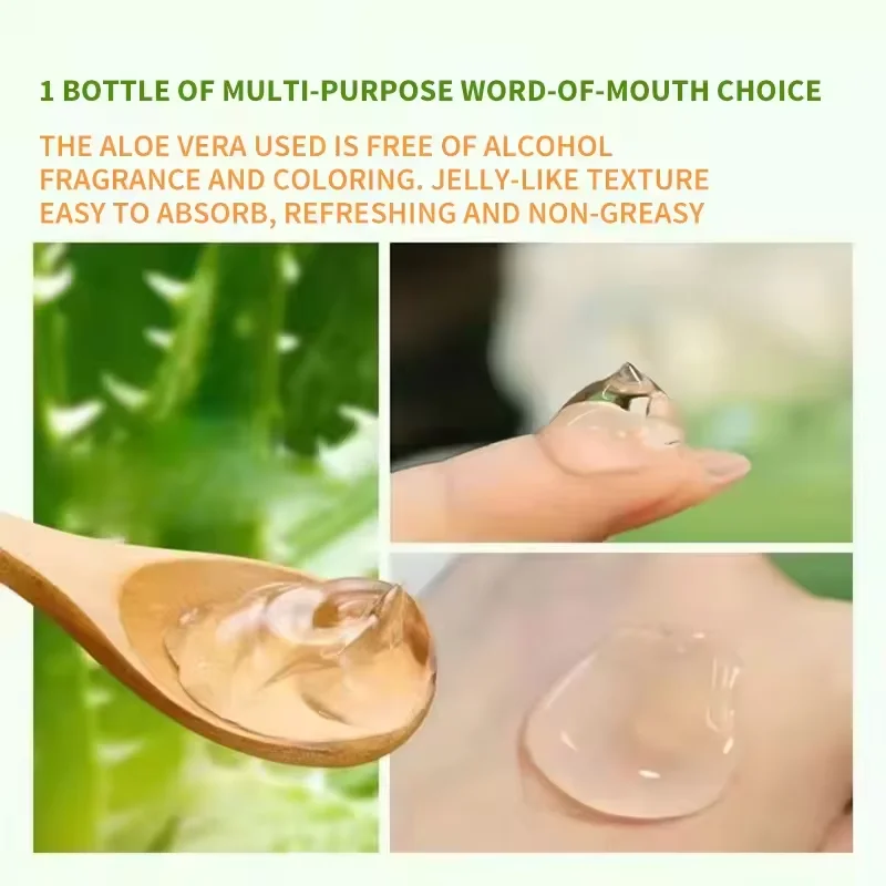 Nature OEM ODM 92% Soothing Gel Anti Acne Private Label Aloe Vera Gel for Skin After sunshine Aloe Vera Gel Customization