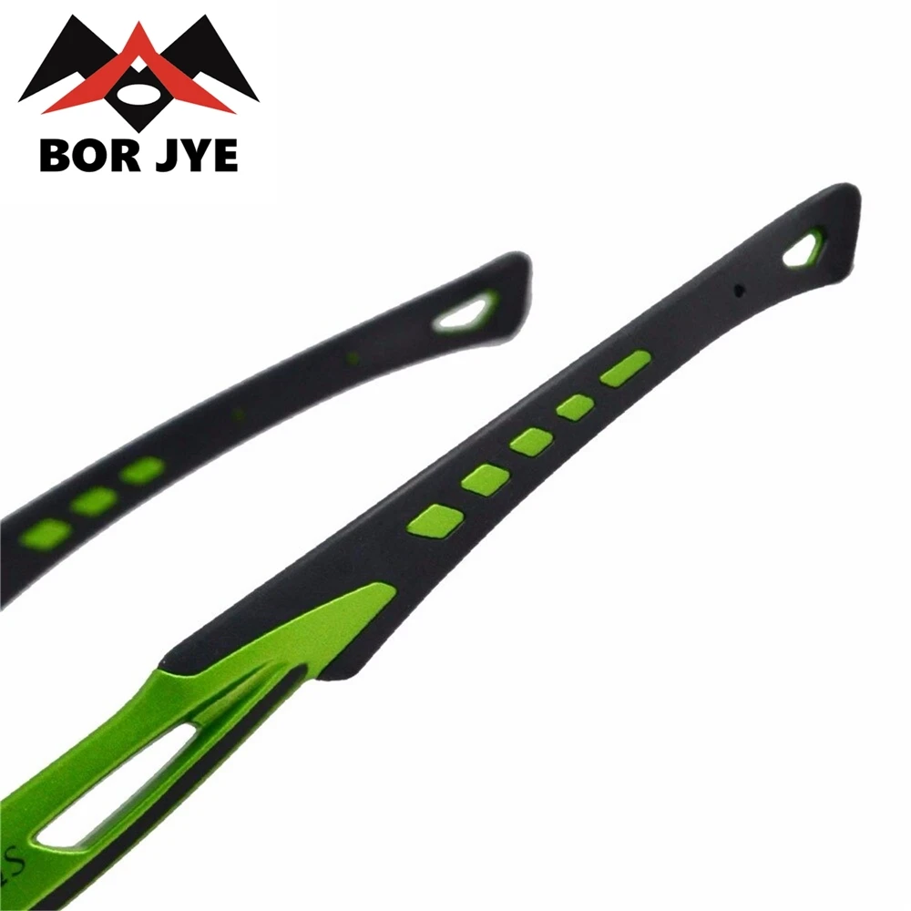 Borjye J140 Polarized Anti-UV half rim sport sunglasses