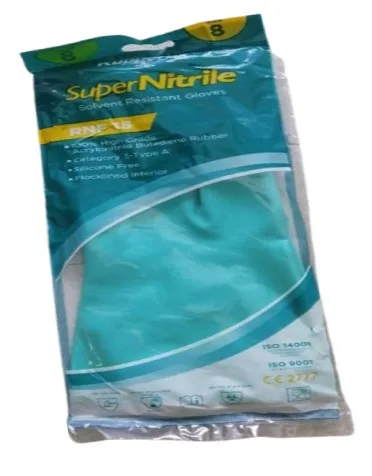 Malaysia Safety Industrial Green Nitrile Glove Chemical and Acid Resistance Hand Glove Chemical Resistance Agricultural