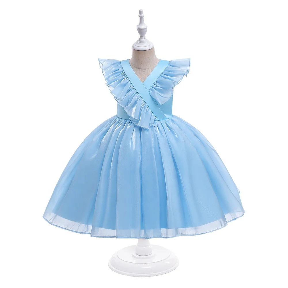 Wholesale Children Clothing Little Baby Flower Costume Princess Girl Party Dresses 3 To 5 Years