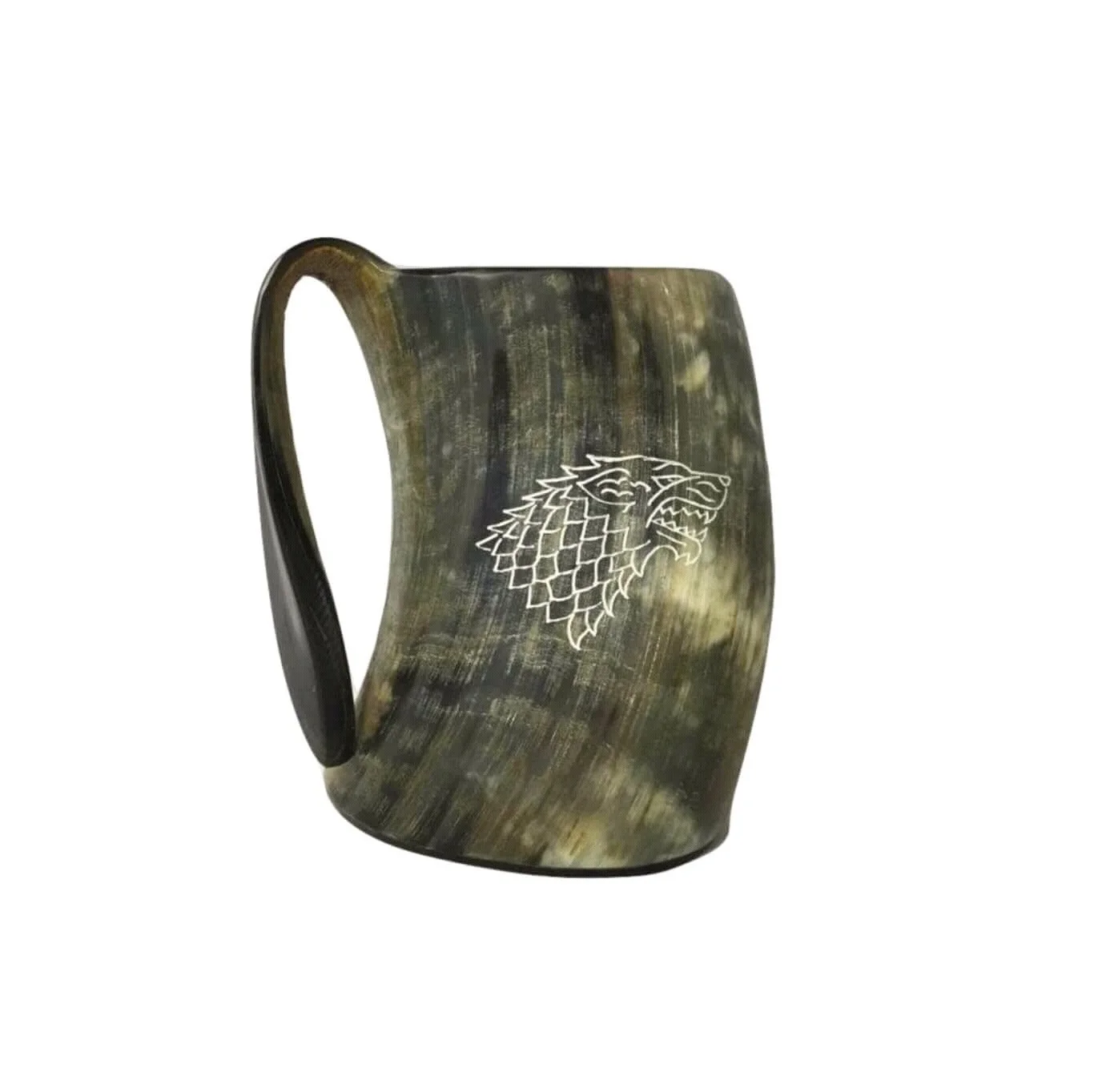 Horn Mug Best Quality For Beer Wine Viking Drinking Horn Mug For Best Selling Black Buffalo Horn Viking drinking mug good price