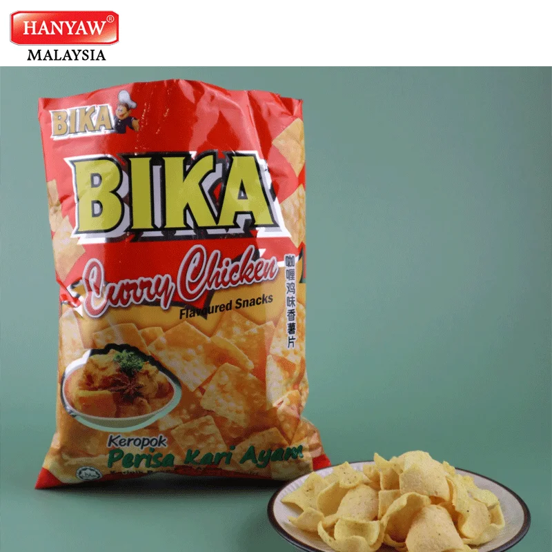 [Malaysia] Fast Shipping + Halal Certified Bika Roasted Chicken Flavoured Crackers ( 10 pcs x 6 Bags x 60g / Ctn )