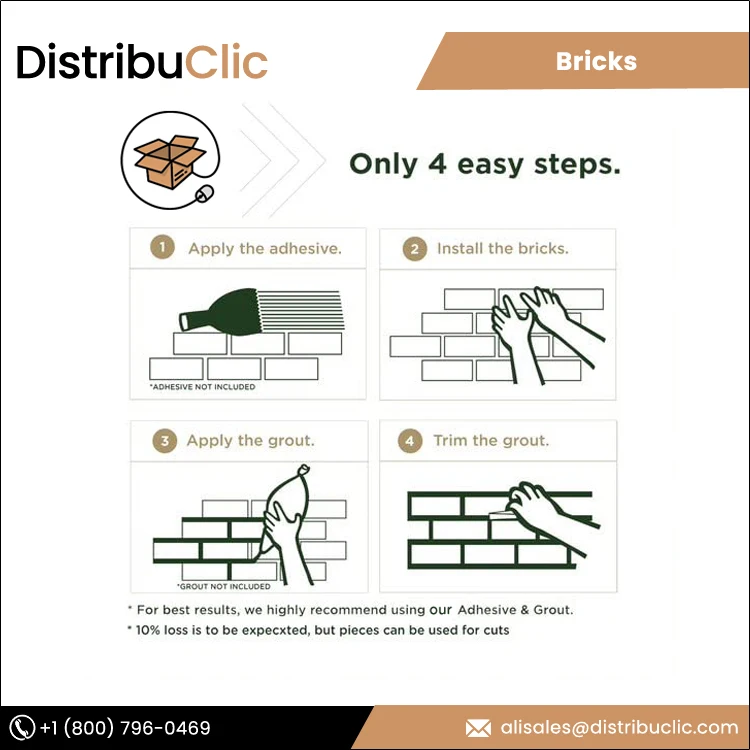 Kitchen Decorative Light weight Eco Friendly Easy to Install Traditional Design Style Wall Brick Panel