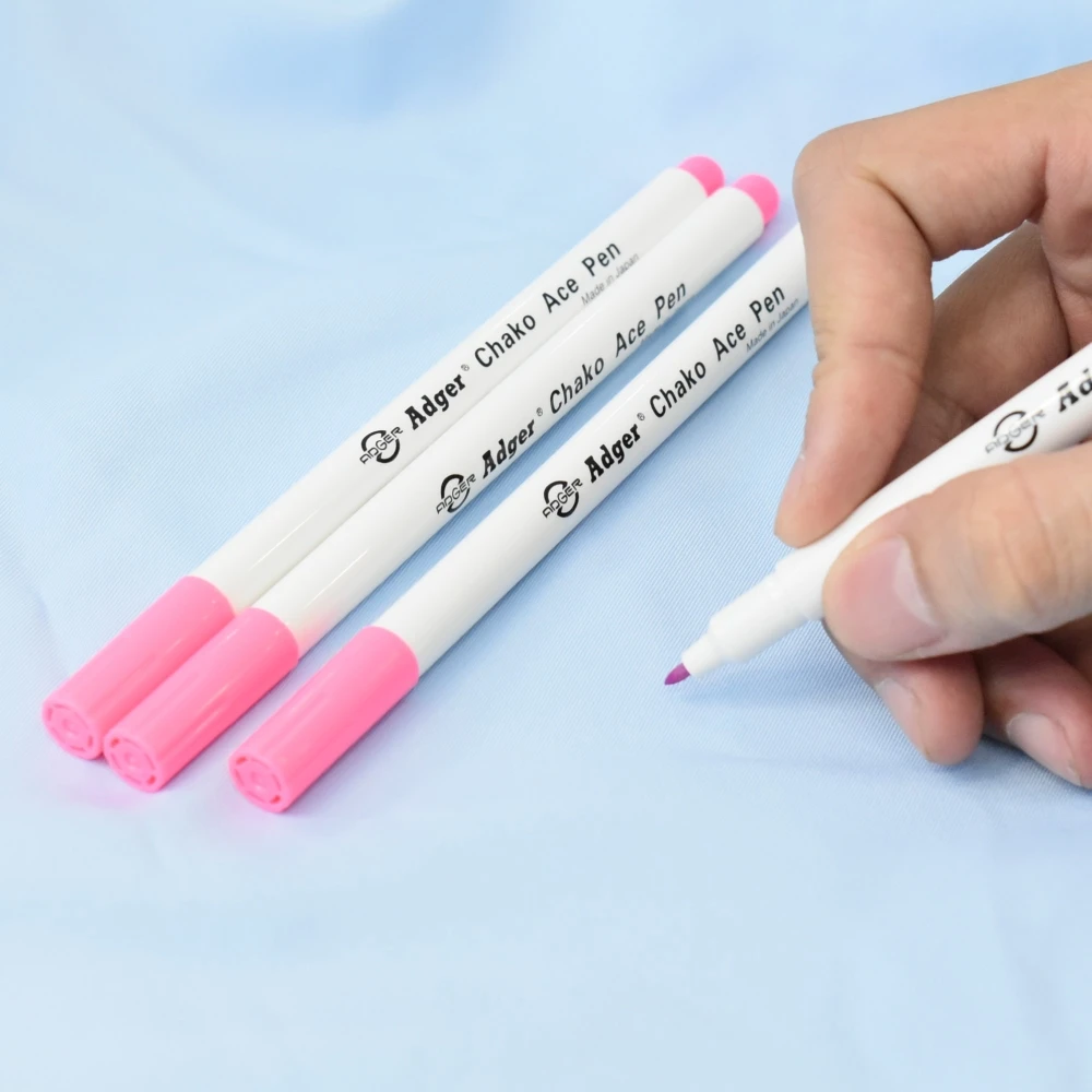 Best Selling Pink Markings Pen for Fabric & Textile Removable Water Erasable Ink for Garment Accessories