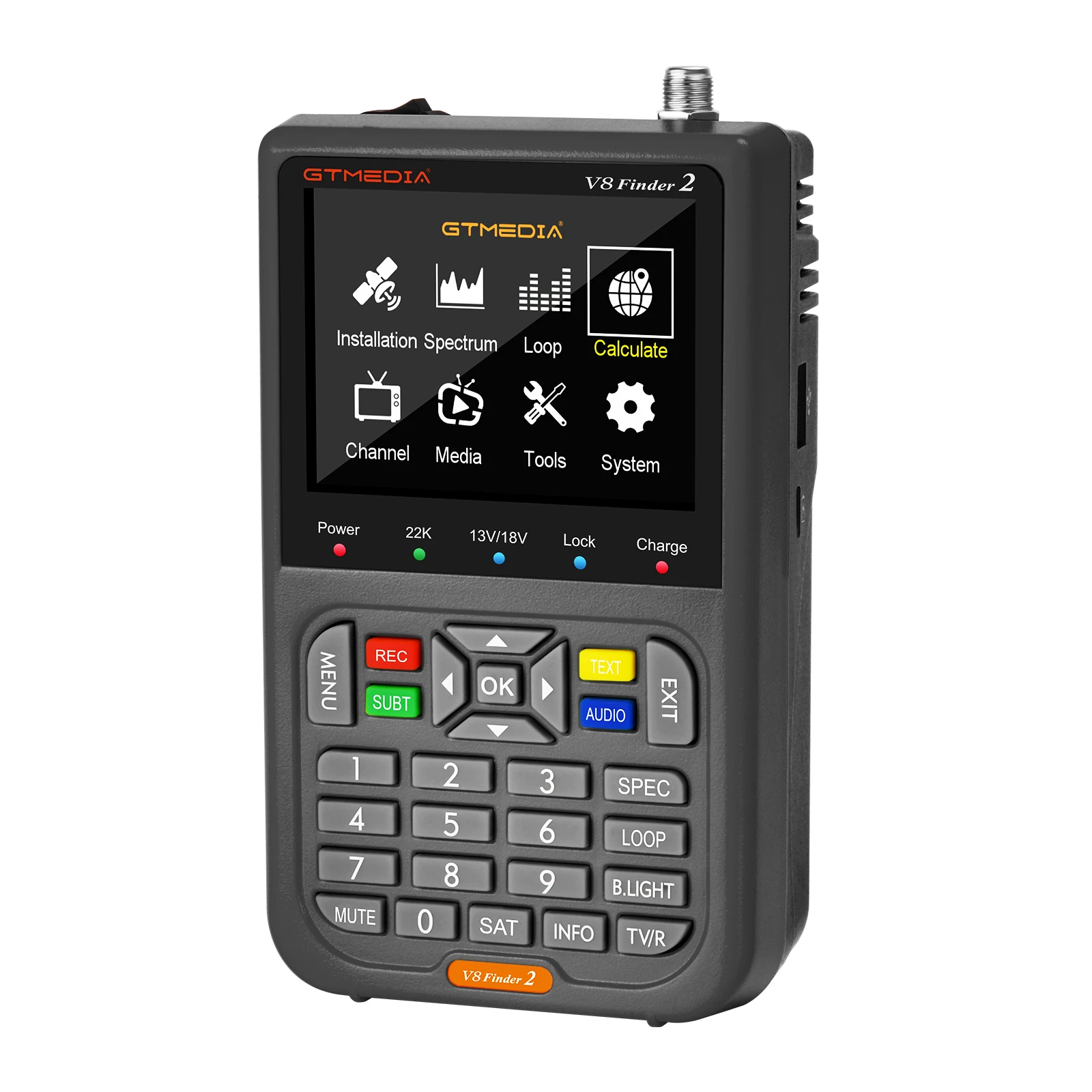 V8 FINDER 2 Цифровой спутниковый Finder метр 5000 мАч емкость DVB-S/S2/S2X 3 5 дюймов ЖК-дисплей 1080P HD