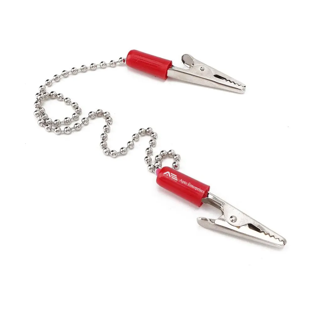 Bib Chain Napkin Holder Polish Flexible Steel Wire Alligator Clip Flexible Autoclave Dental Instruments Tool Dentistry