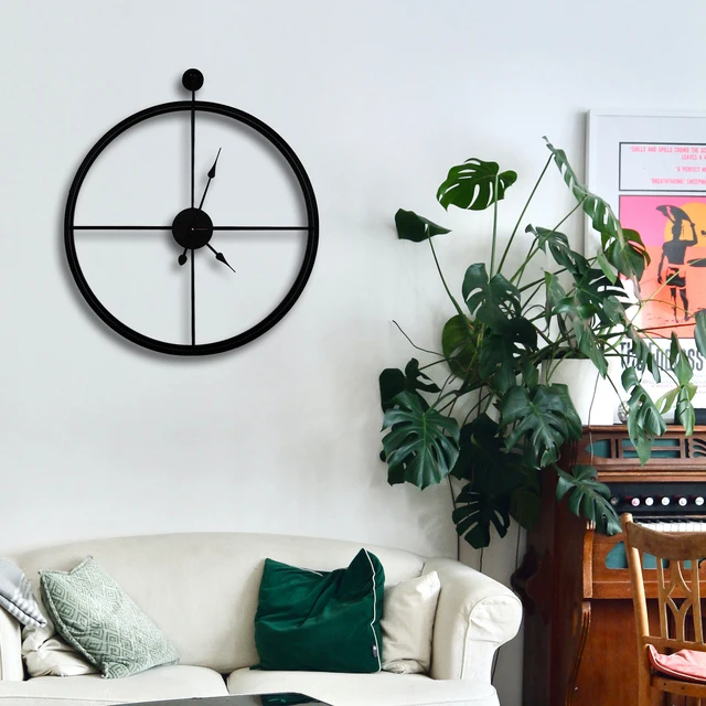 Metal Double Frame 24 Inch Wall Clock For Office, Living Room And Bedroom Wall Decor Item Manufacturer Indian Factory