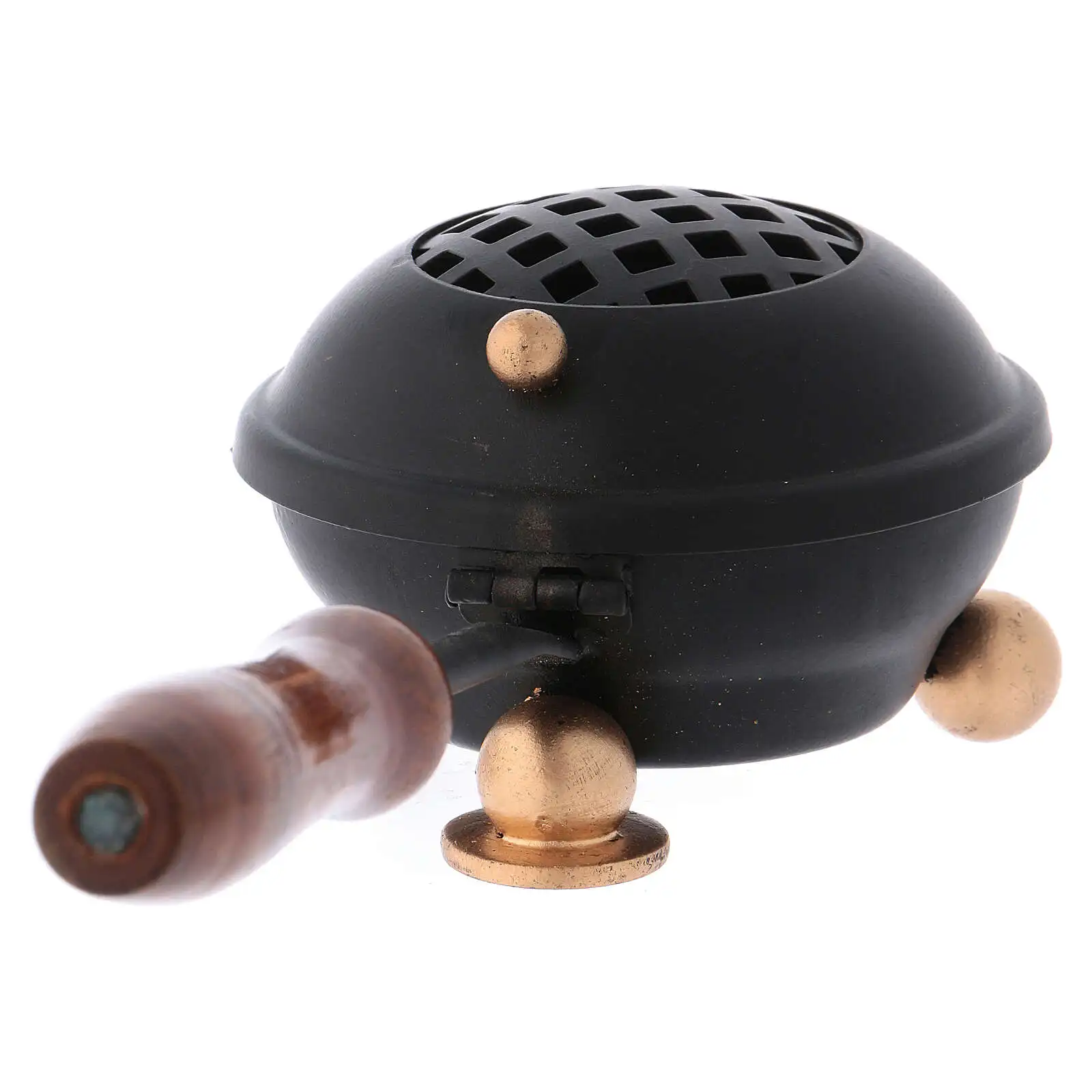 Pure Brass Incense Holder Top Quality Religious Incense Burner Wood Handle In Top Design For Home And Office Decoration Burners