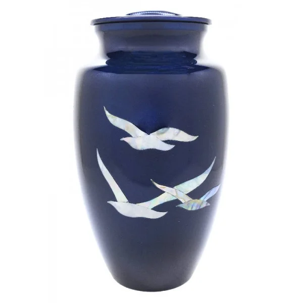Best Quality Hammer Bird Metal Urn for Adult Human and Animal Ashes Customizable Logo and Size for Pet Caskets