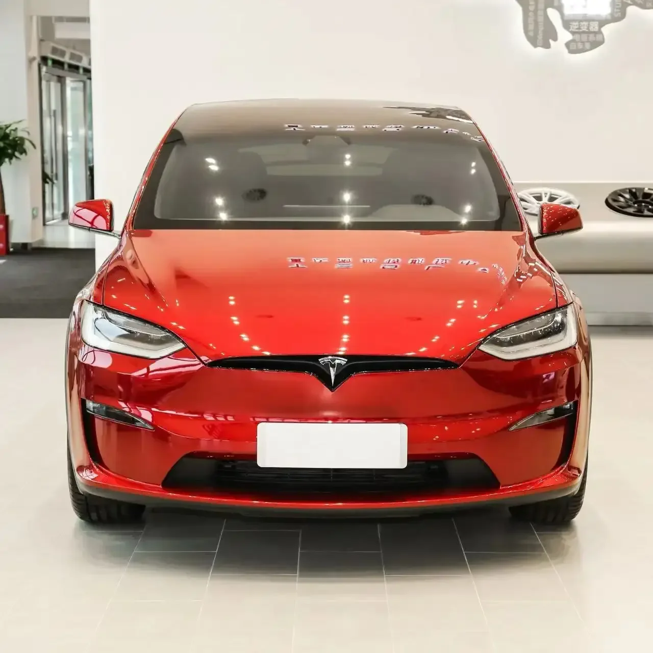 2023 2024 Новое поступление модель Tesla X ev полноприводный автомобиль клетчатая версия электромобили среднего и большого размера внедорожник