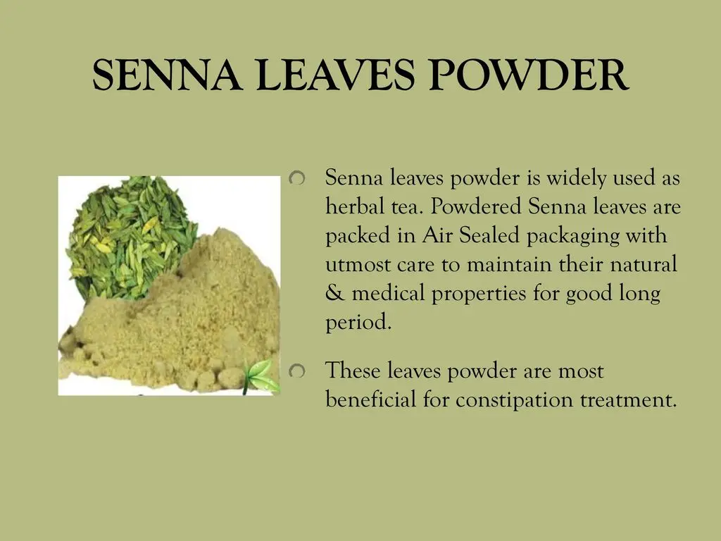 100% Natural Raw Herb Senna Leaf Powder Vacuum Packed For Good Preservation