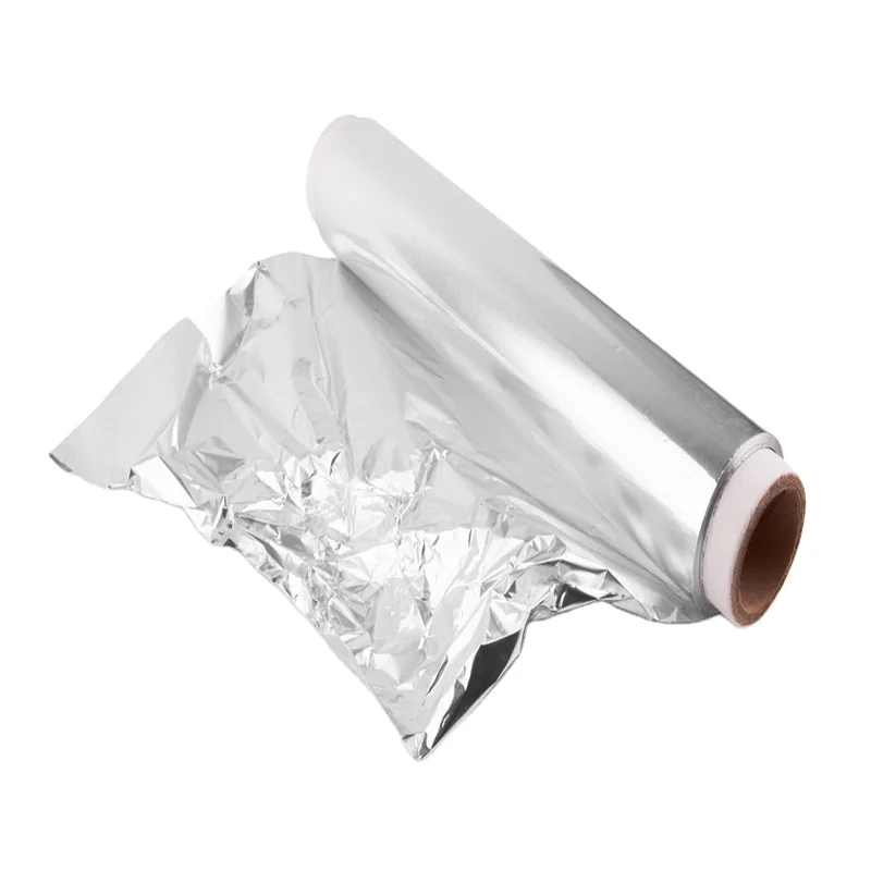 China Manufacturer Silver Color Food Grade Household Aluminium Foil Rolls for Kitchen Food Packaging