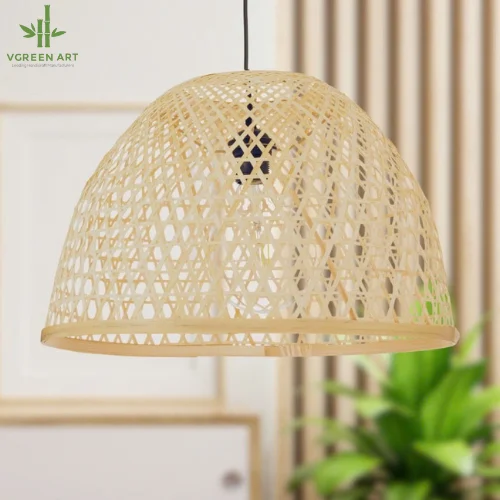 Fox Eye Bamboo Lamp Light Interior Decoration Morden Design Pendant Lamp Hanging Lamp Many Sizes From Handicraft Vietnam